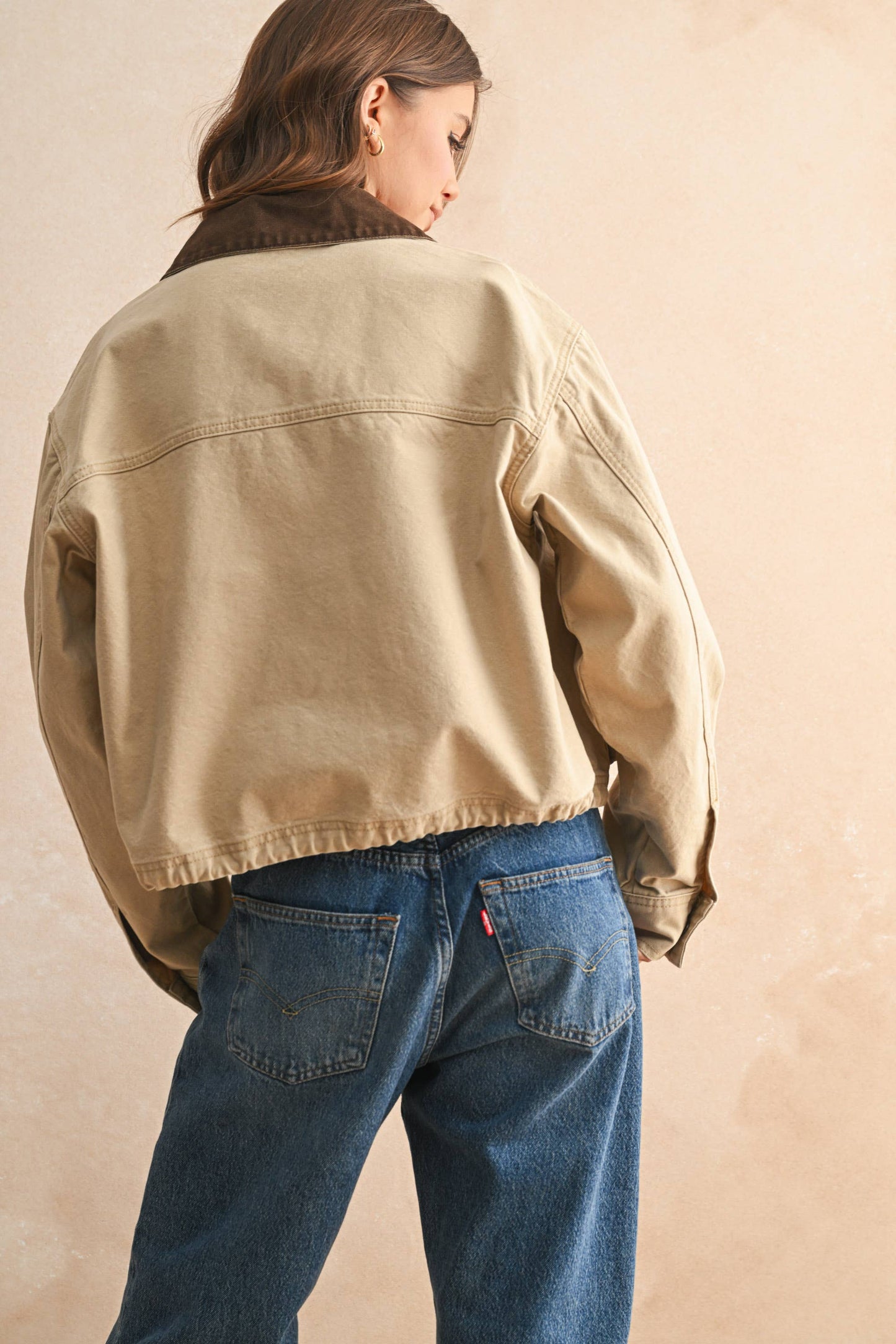 cropped utility jacket