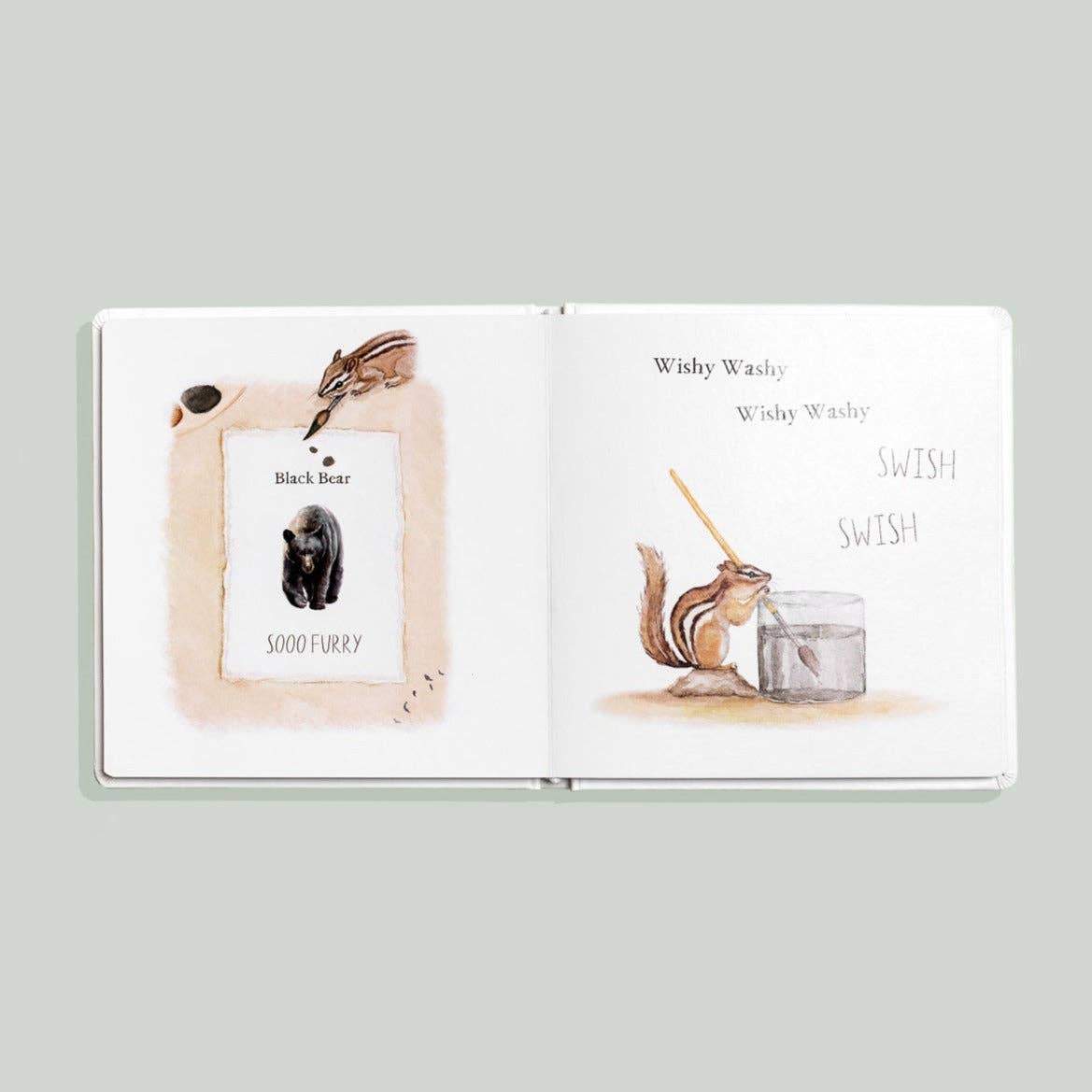 wishy washy: a board book of first words and colors