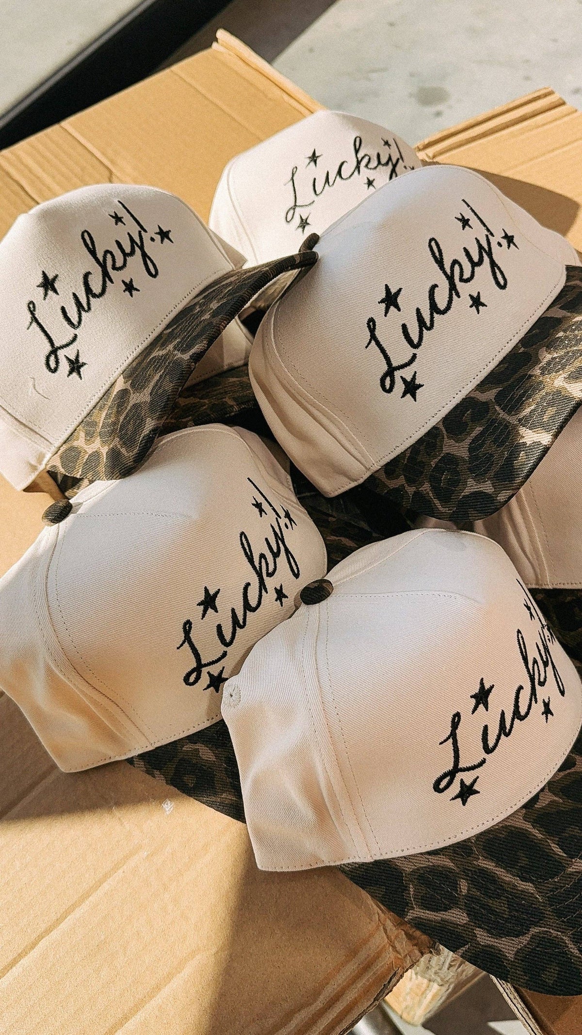 lucky stars trucker hat