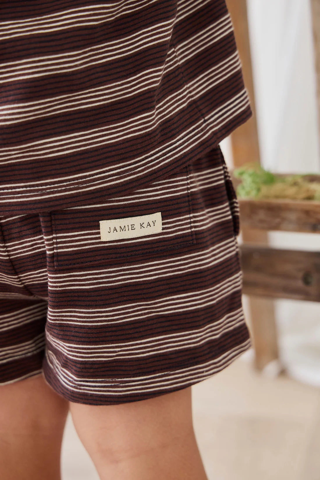 slub cotton iver short