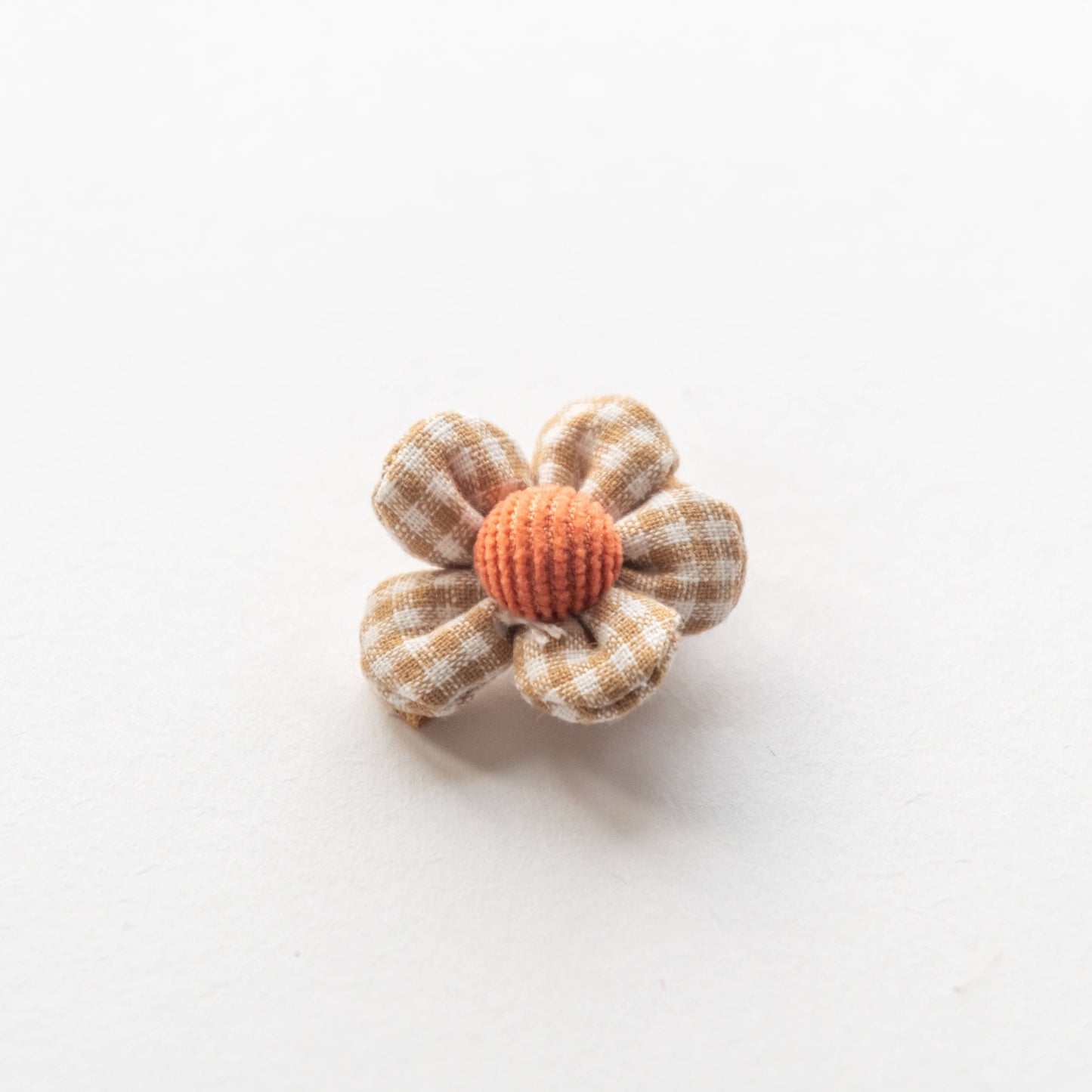 gingham flower hair clips