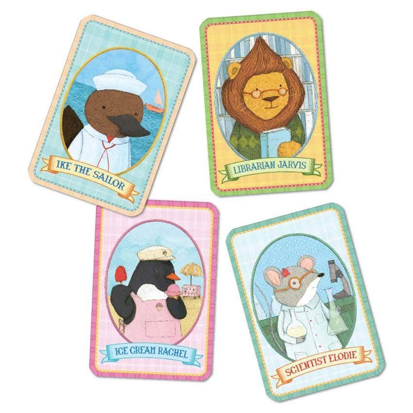 animal old maid playing cards