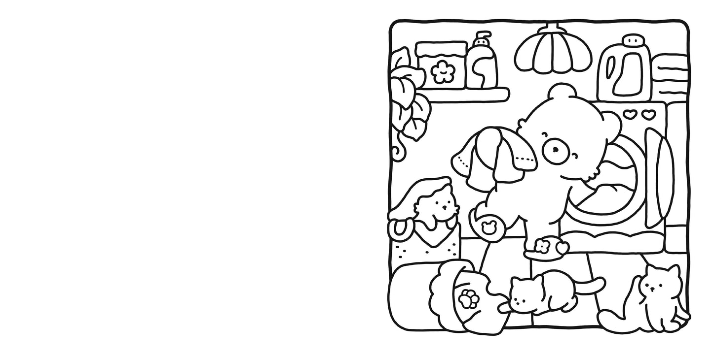 cozy friends coloring book