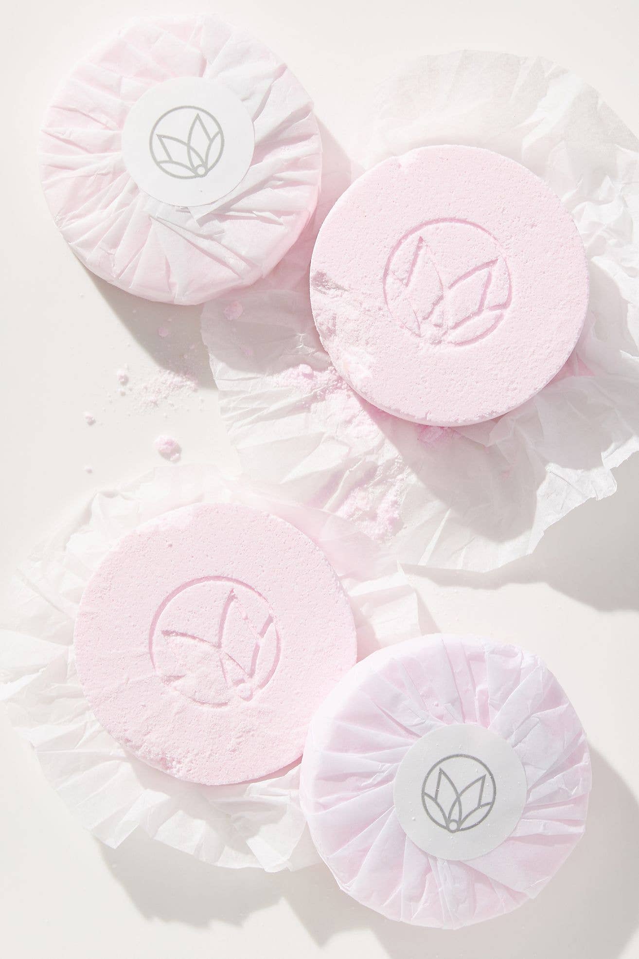 champagne and rose shower steamers