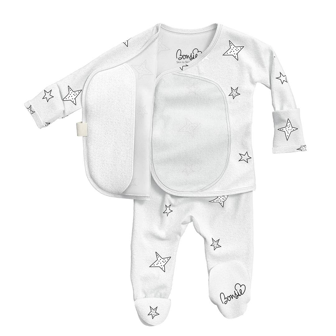 stars skin-to-skin footie
