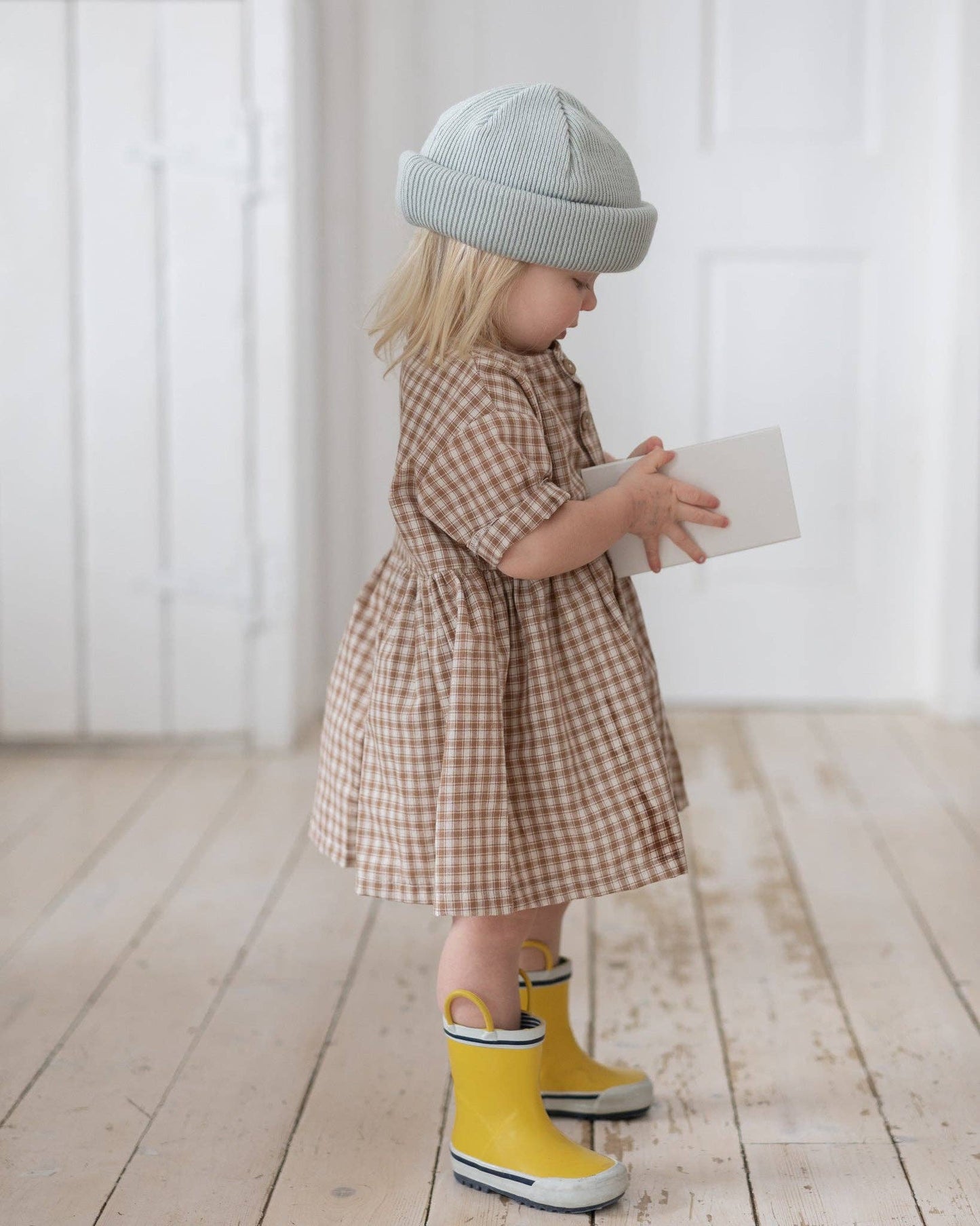 gingham rain dress