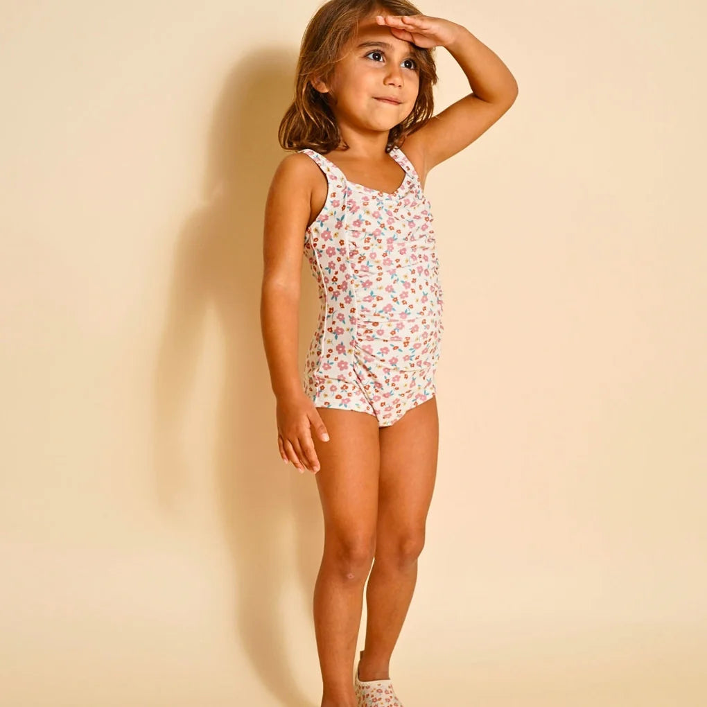 vintage girls 1 piece swimsuit