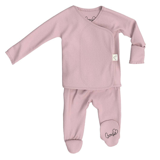 peony skin-to-skin footie