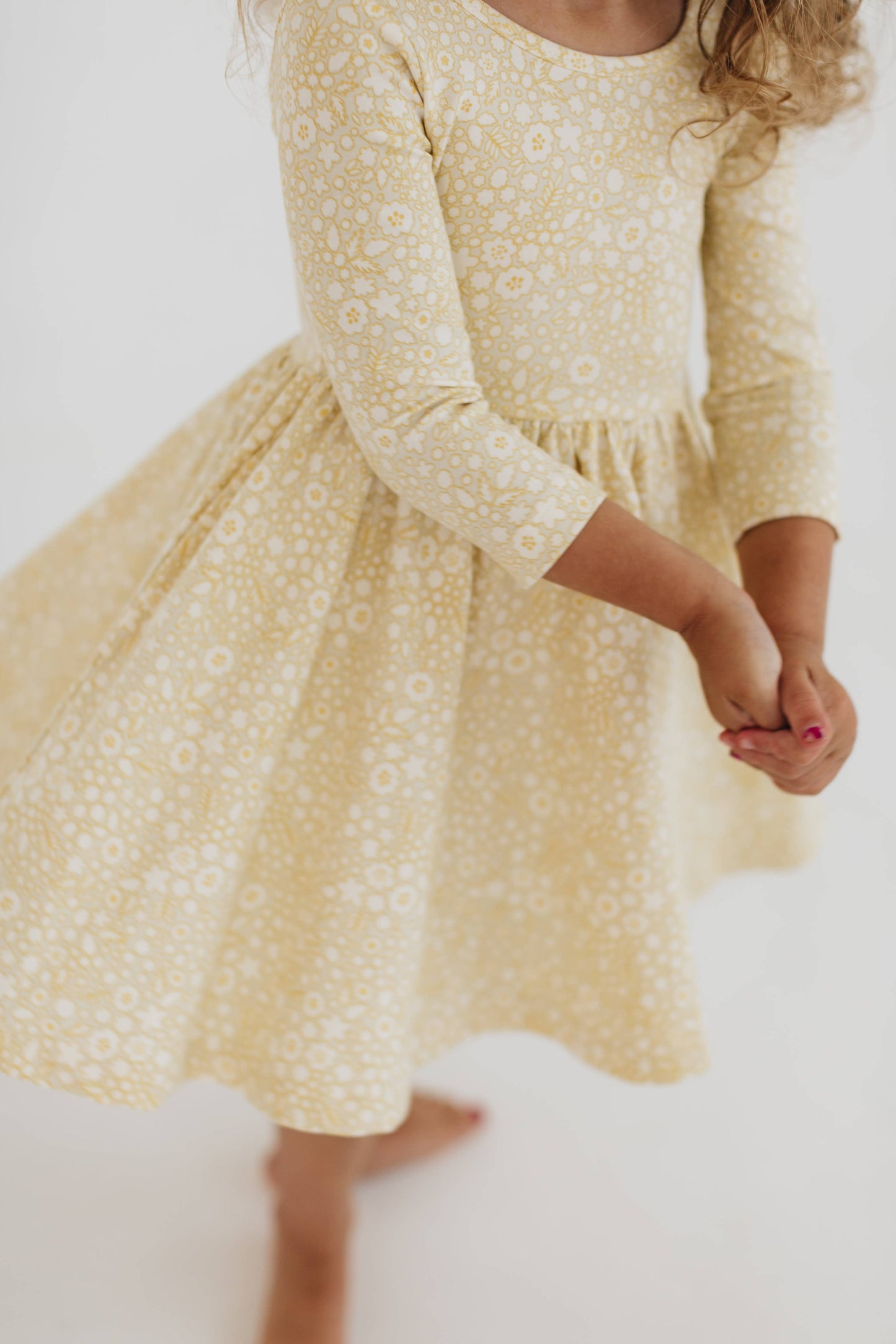 3/4 sleeve twirl dress