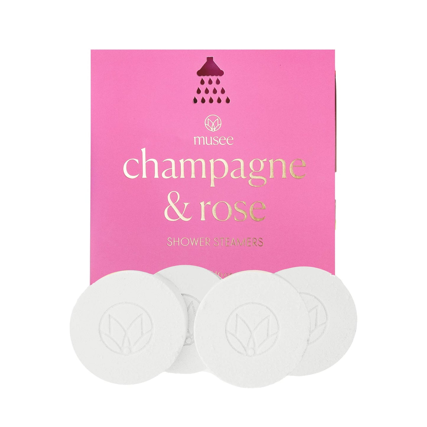 champagne and rose shower steamers