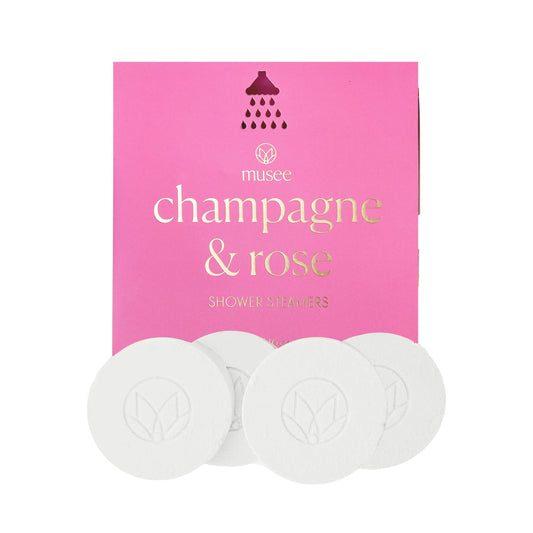 champagne and rose shower steamers