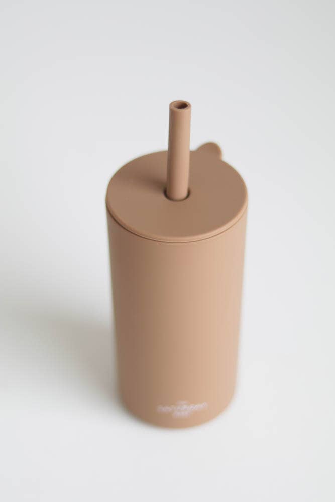 kid silicone straw cup