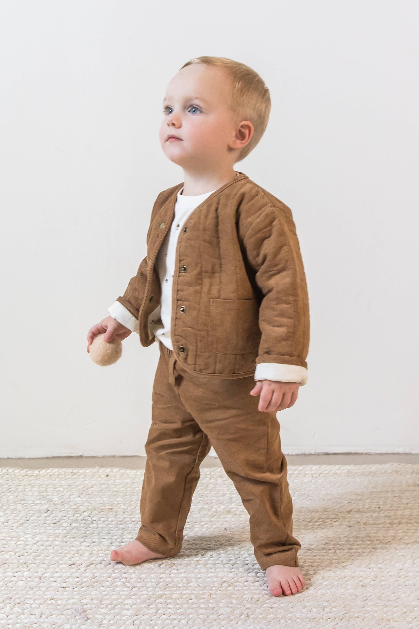 organic baby blake corduroy snap jacket