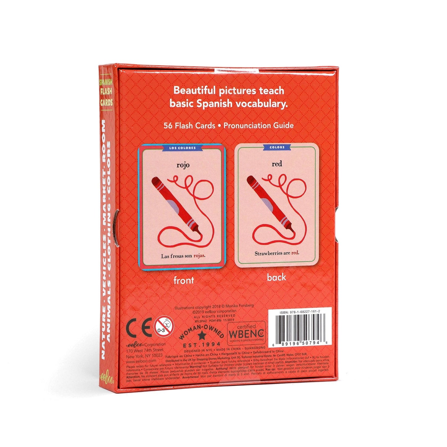 spanish vocabulary flash cards