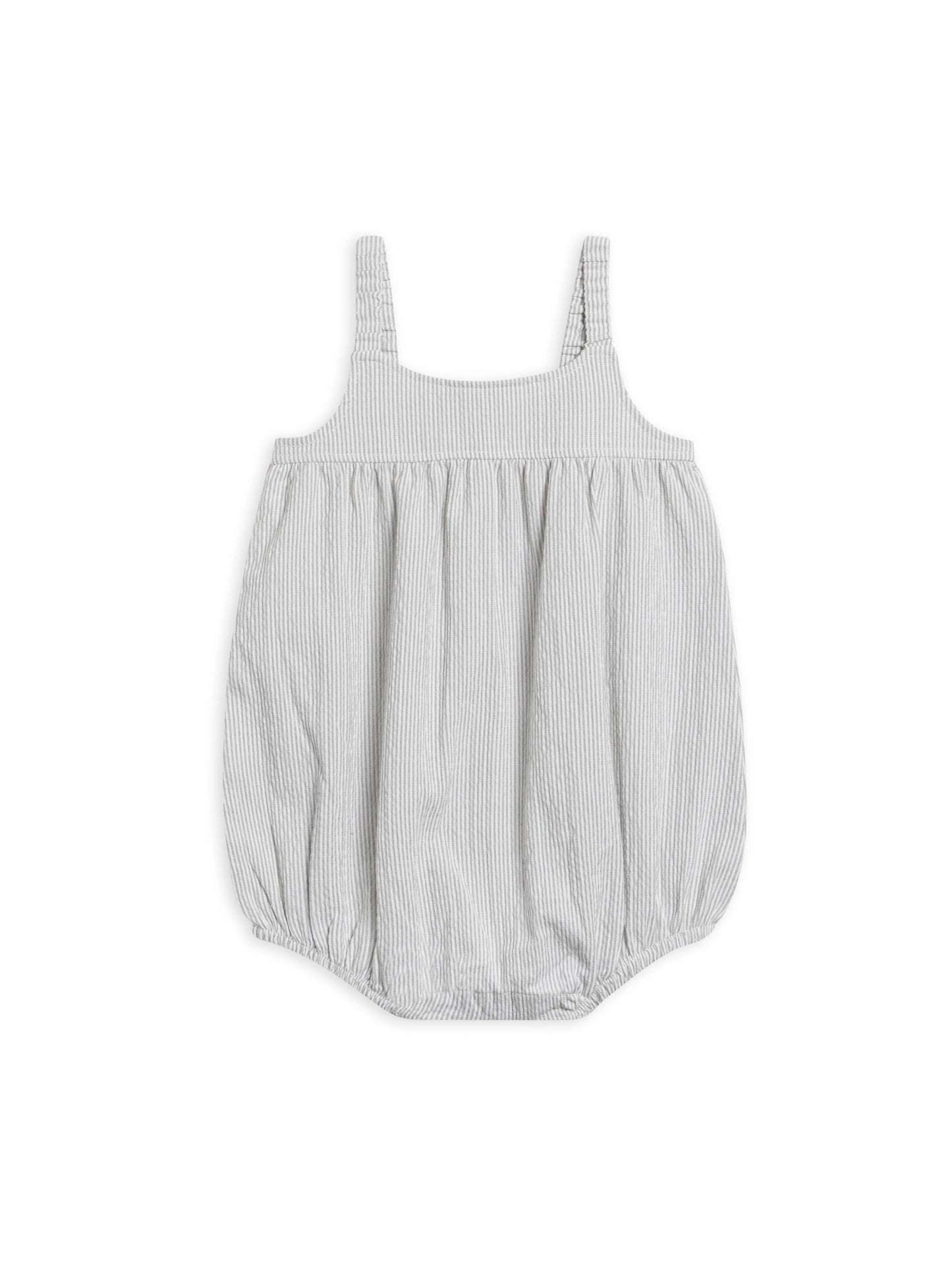 seersucker bubble romper