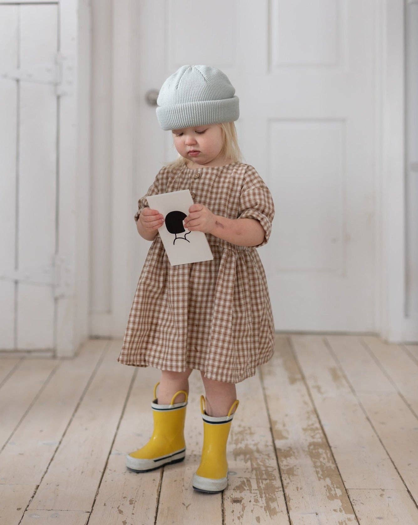 gingham rain dress