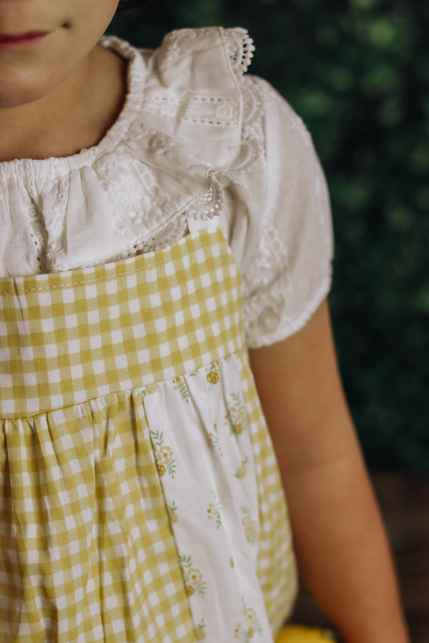 ann dress: floral yellow