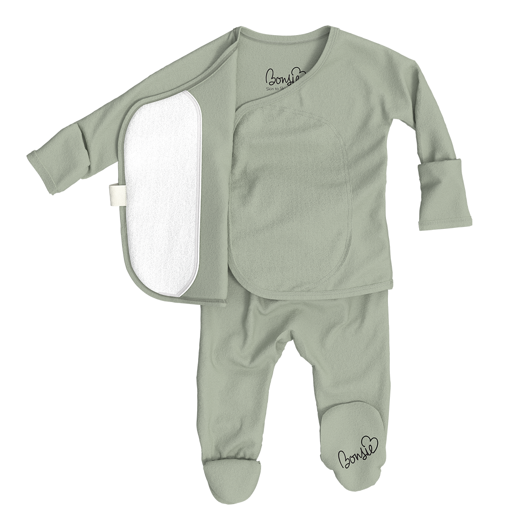 avocado skin-to-skin footie