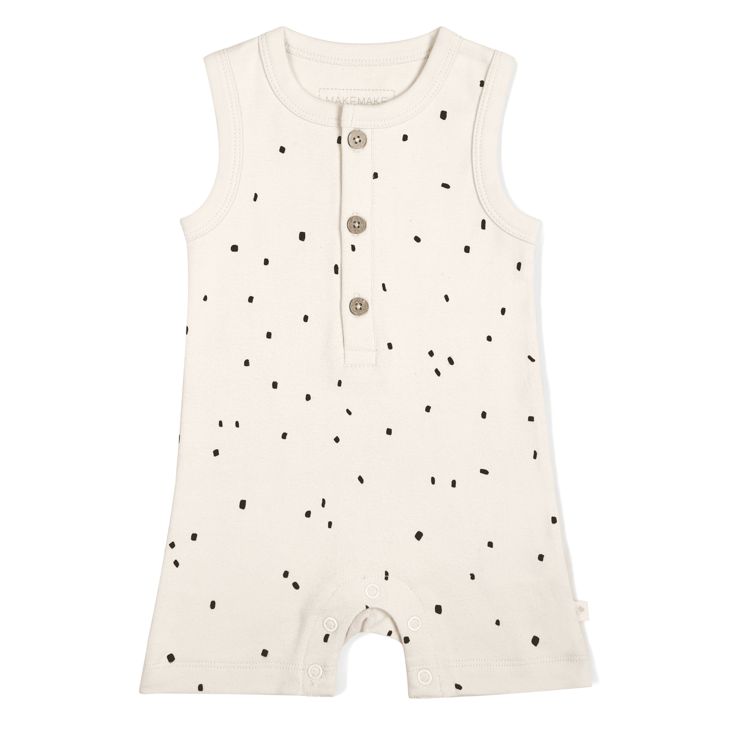 pixie dot sleeveless short romper