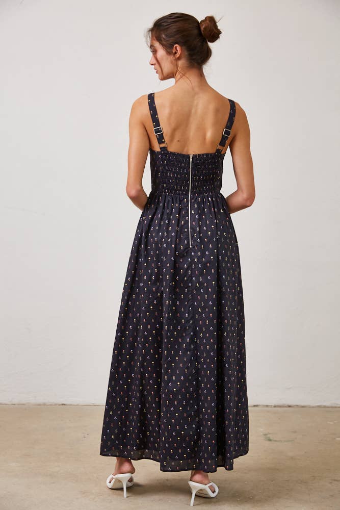 wild floral maxi dress