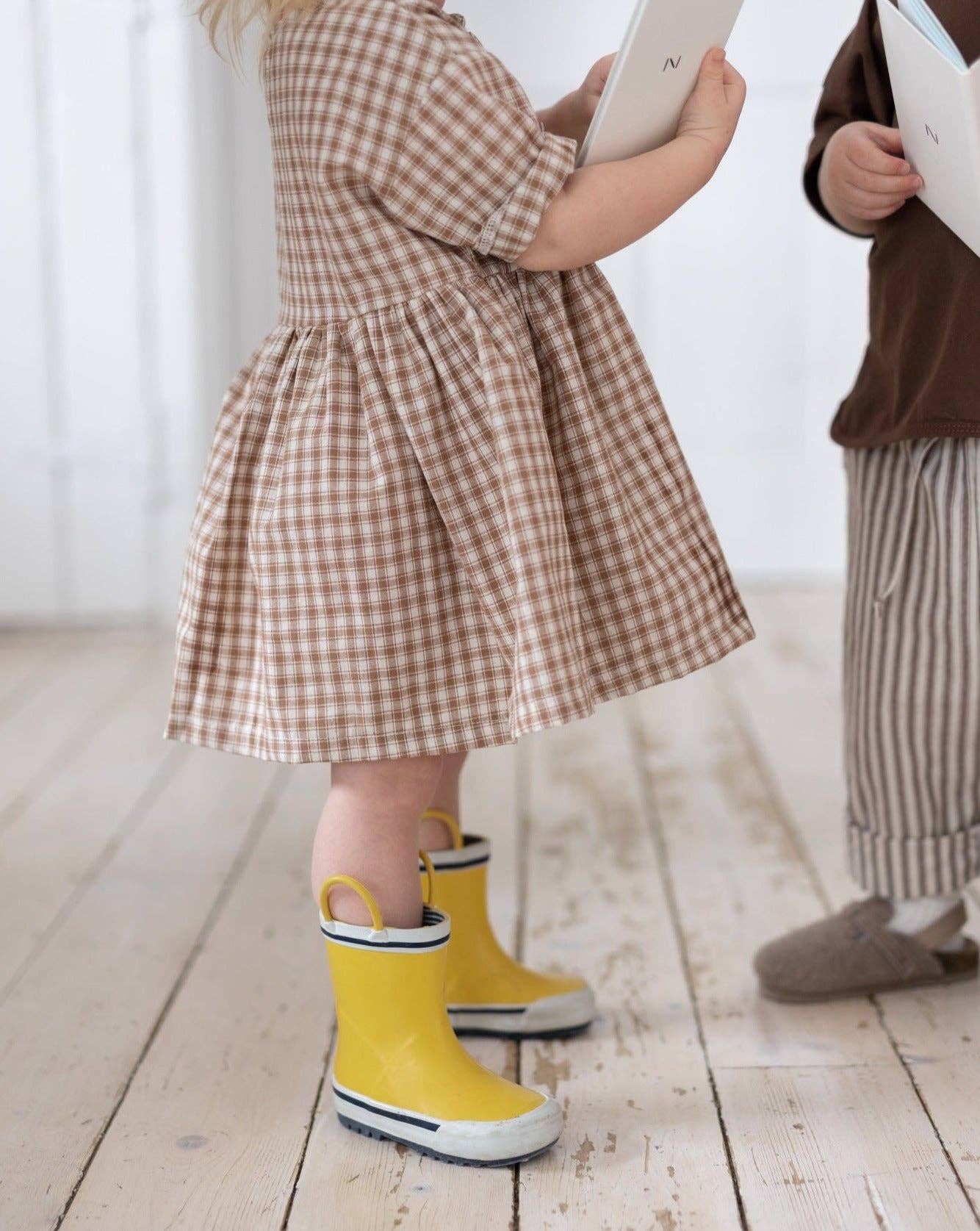 gingham rain dress