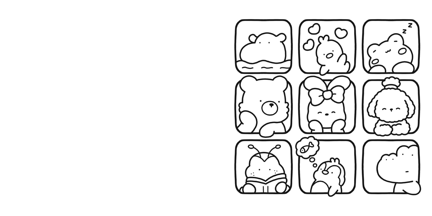 cozy friends coloring book