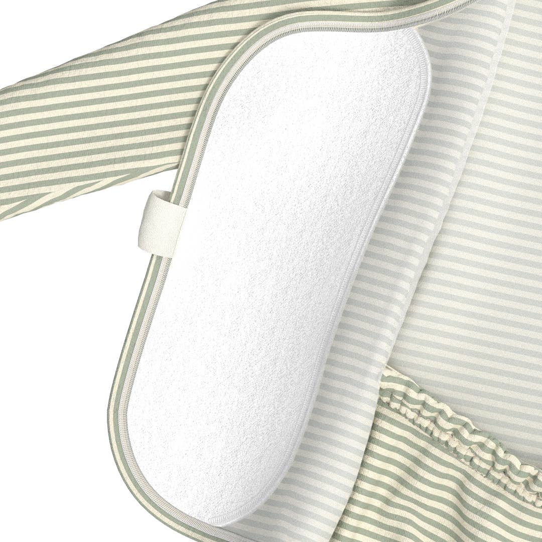 mint twist skin-to-skin footie