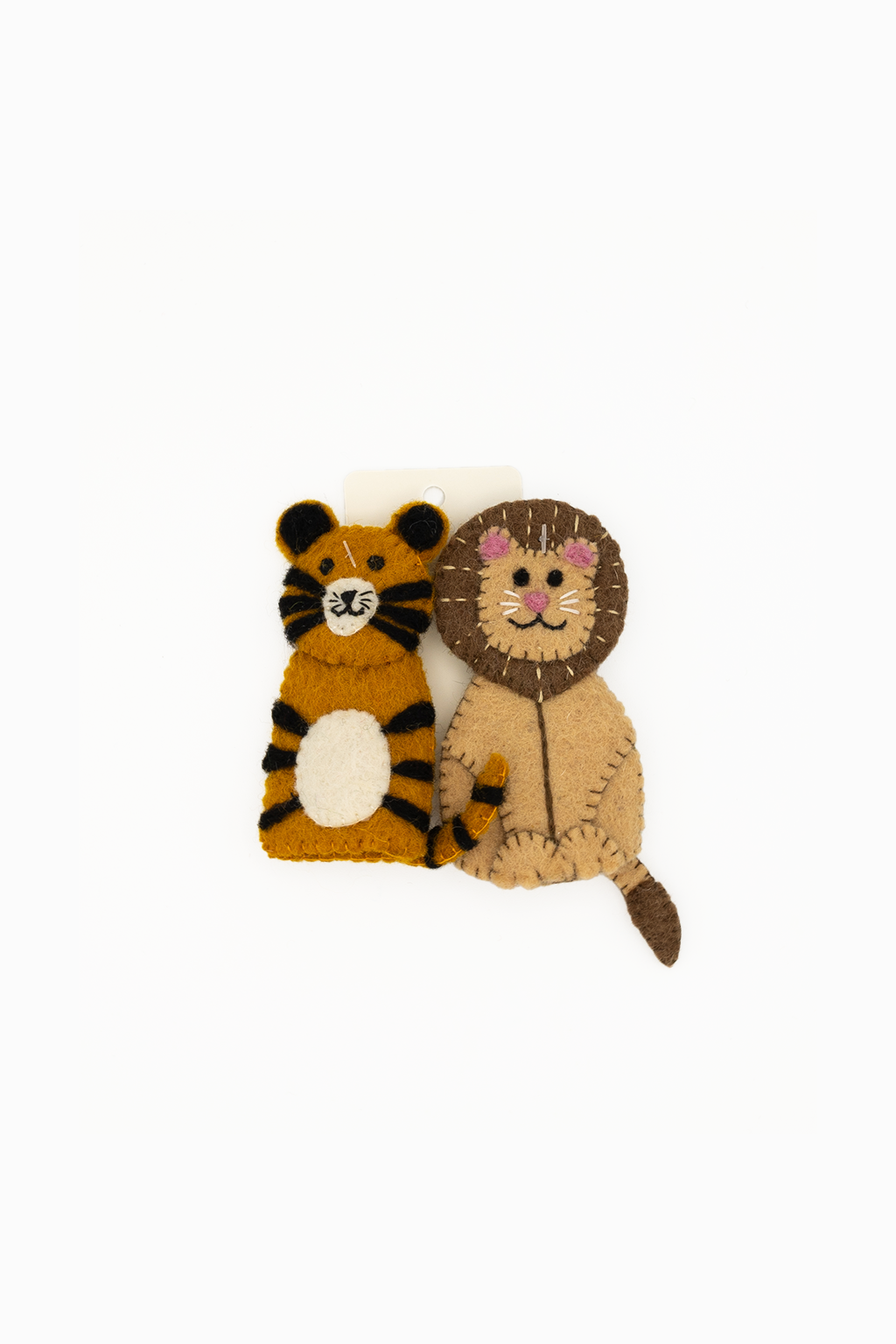 finger puppet - tiger and lion