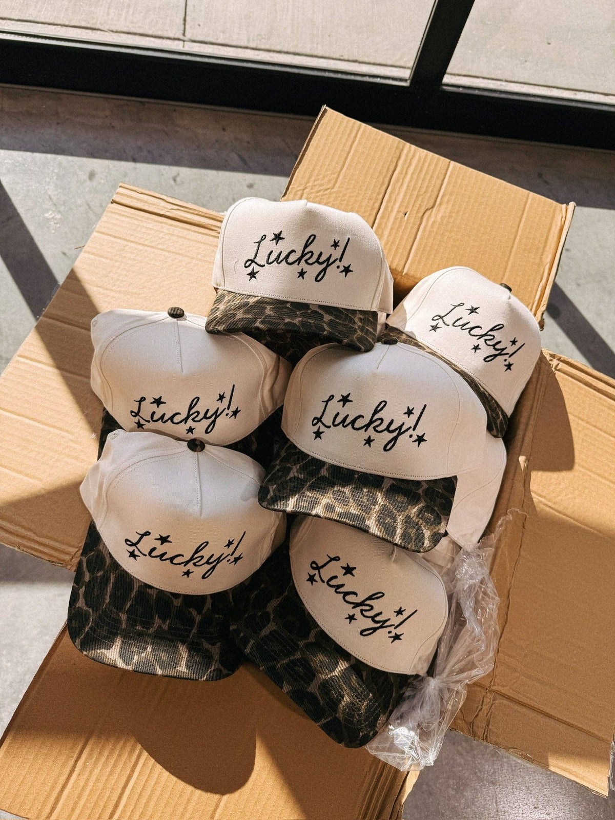 lucky stars trucker hat