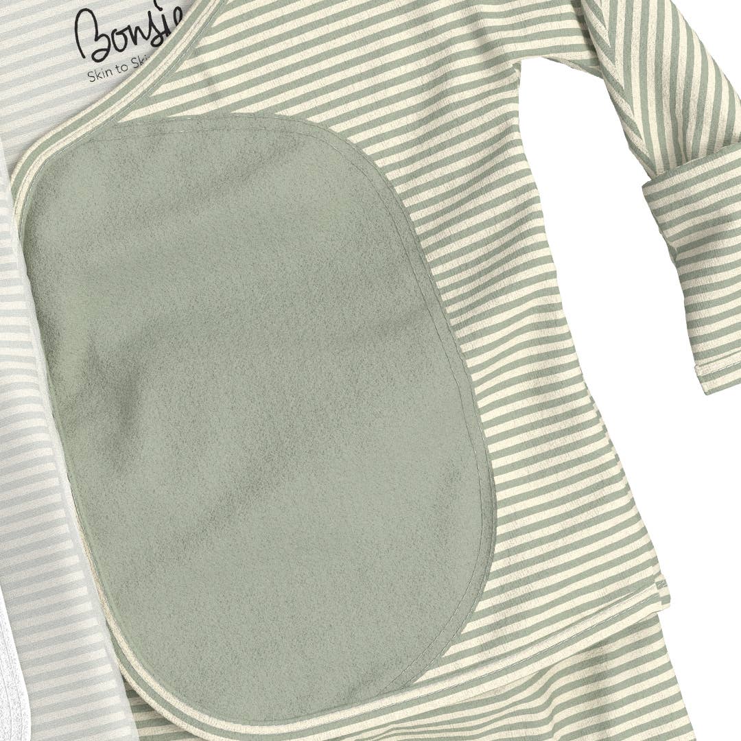 mint twist skin-to-skin footie