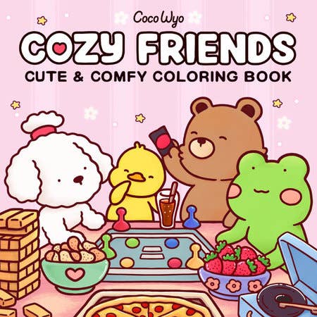 cozy friends coloring book