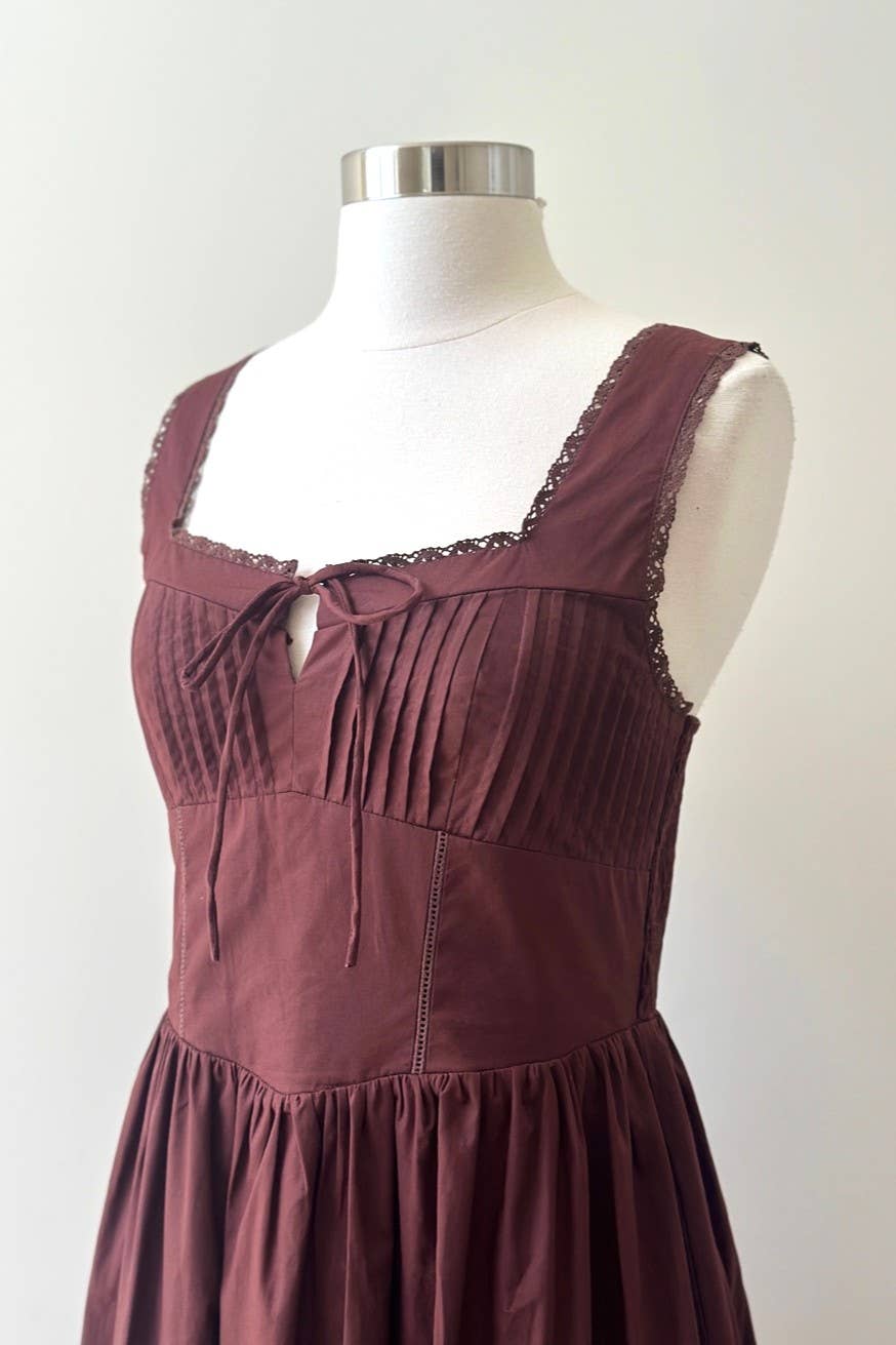 tie front midi dress