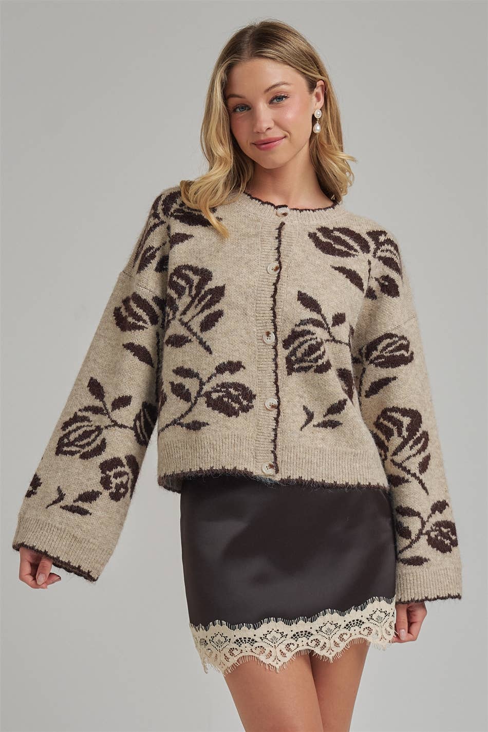 floral caridgan