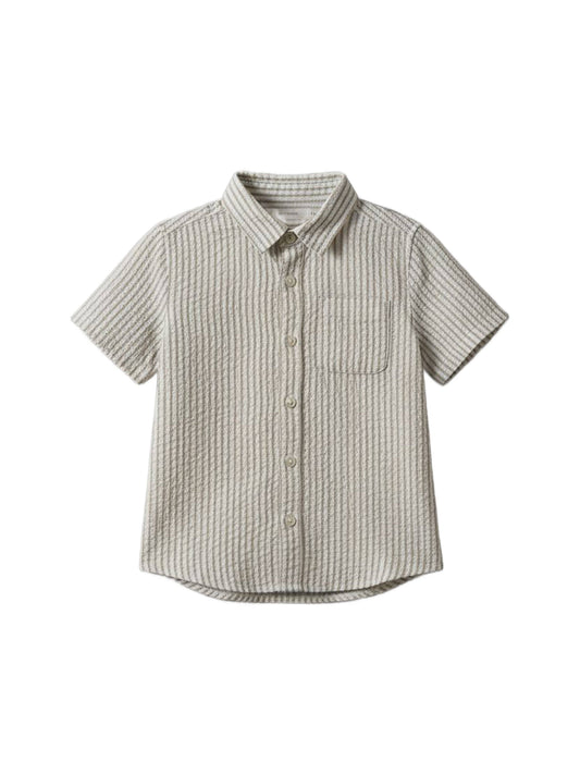 landon seersucker collared button Down shirt