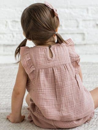 muslin ruffle tank