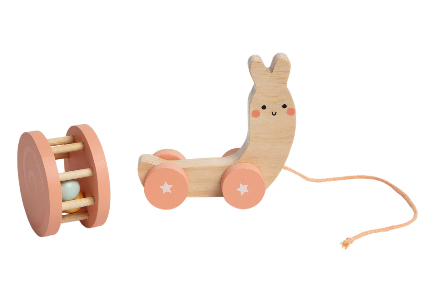 snail wooden pull toy