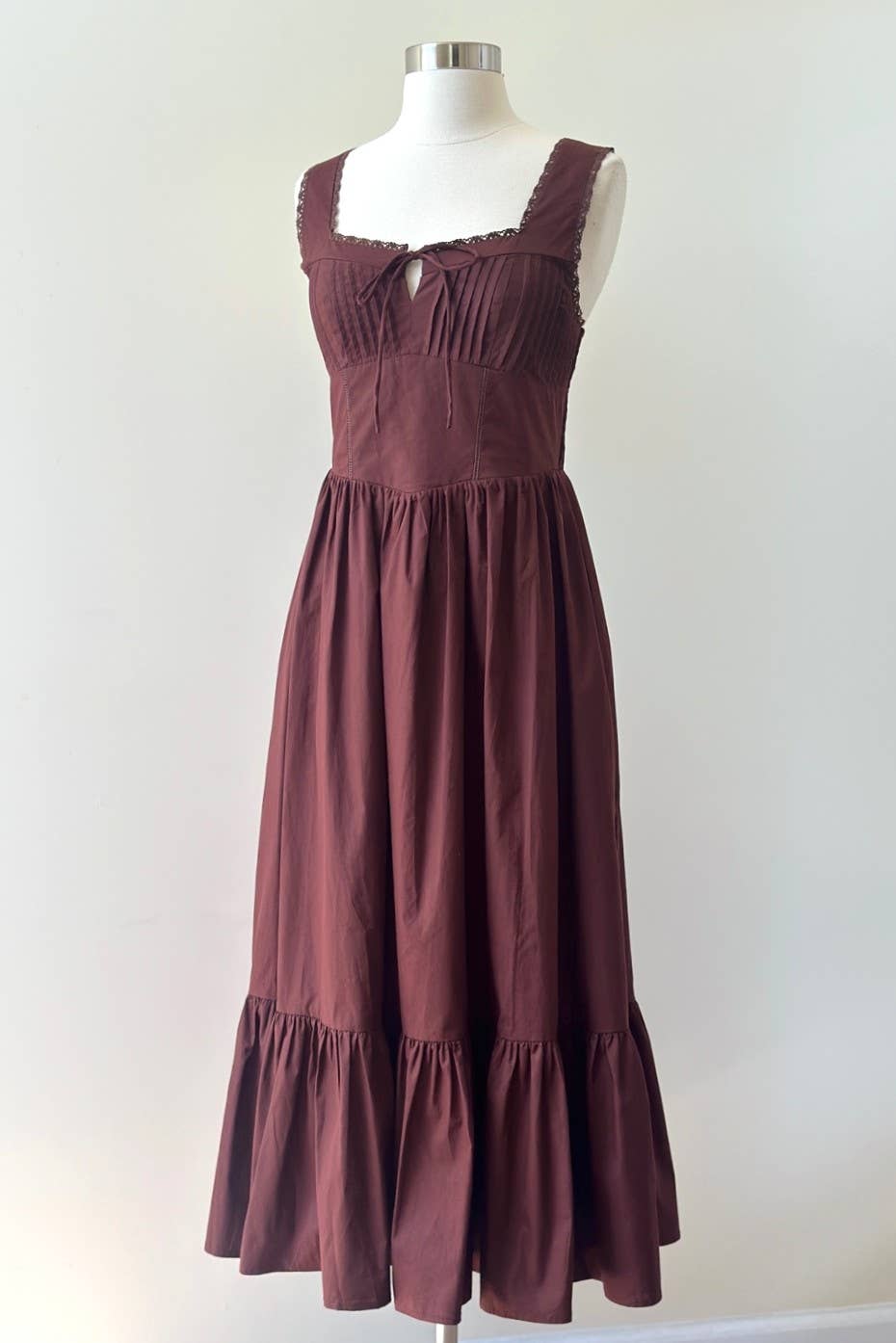 tie front midi dress