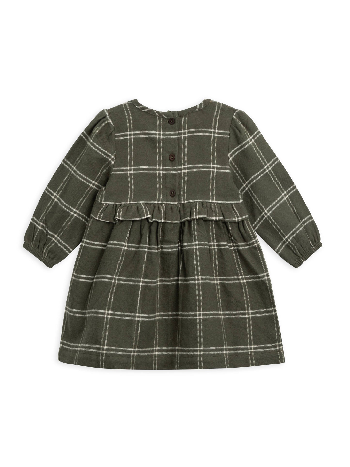 baby and kids sydney flannel ruffle dress