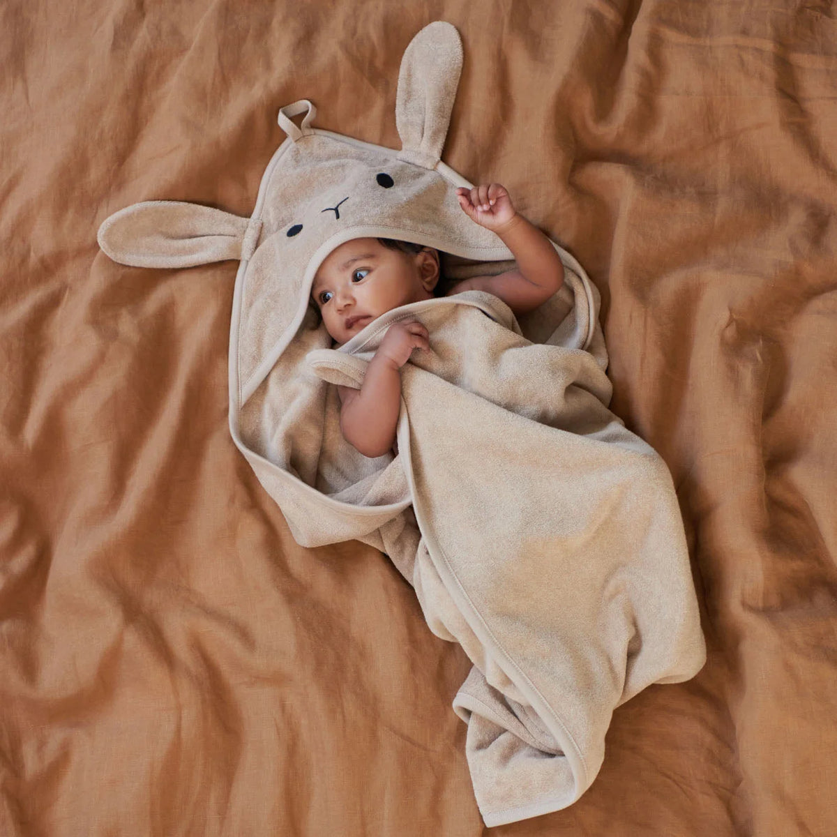 bunny hooded towel