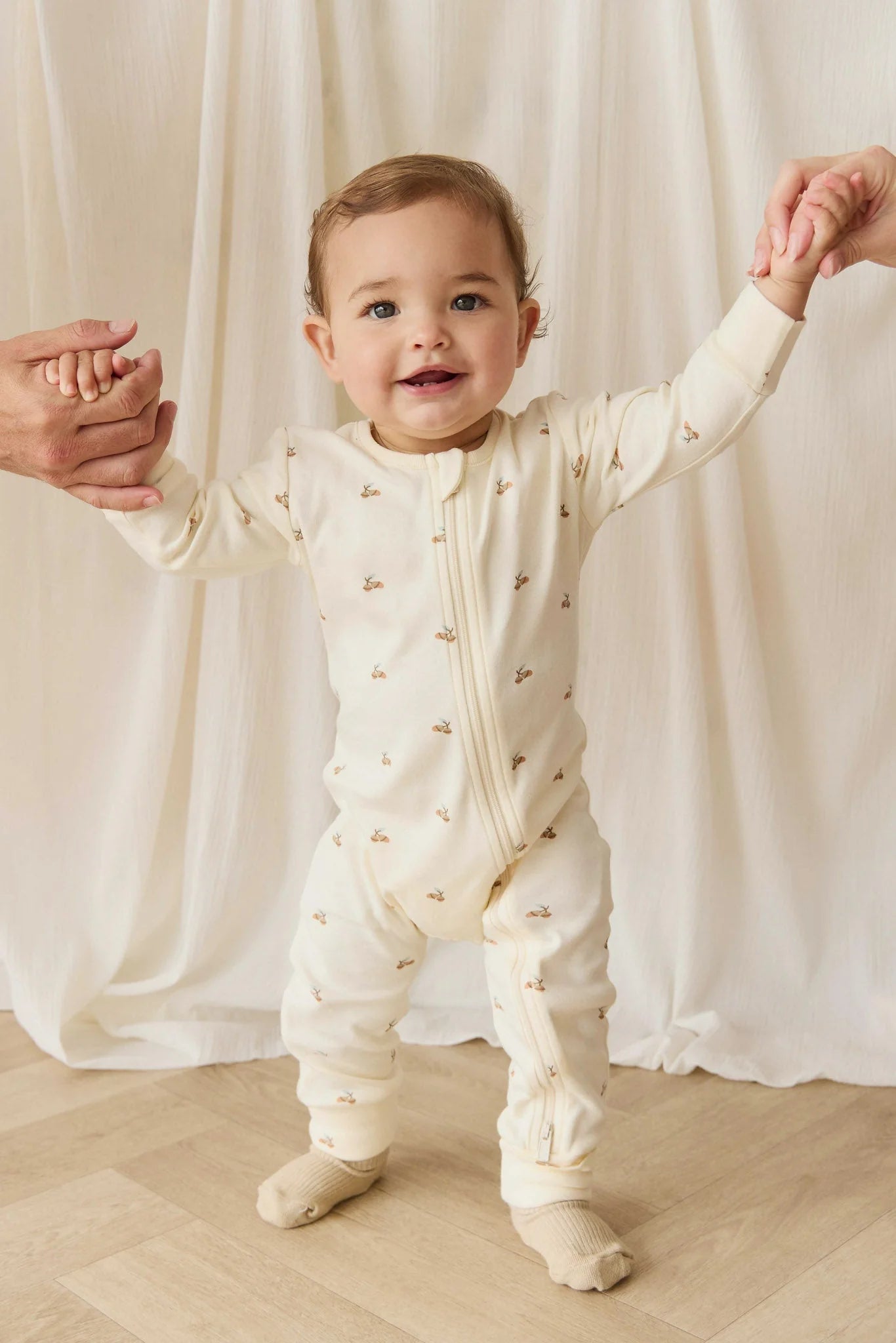 organic cotton reese zip onepiece
