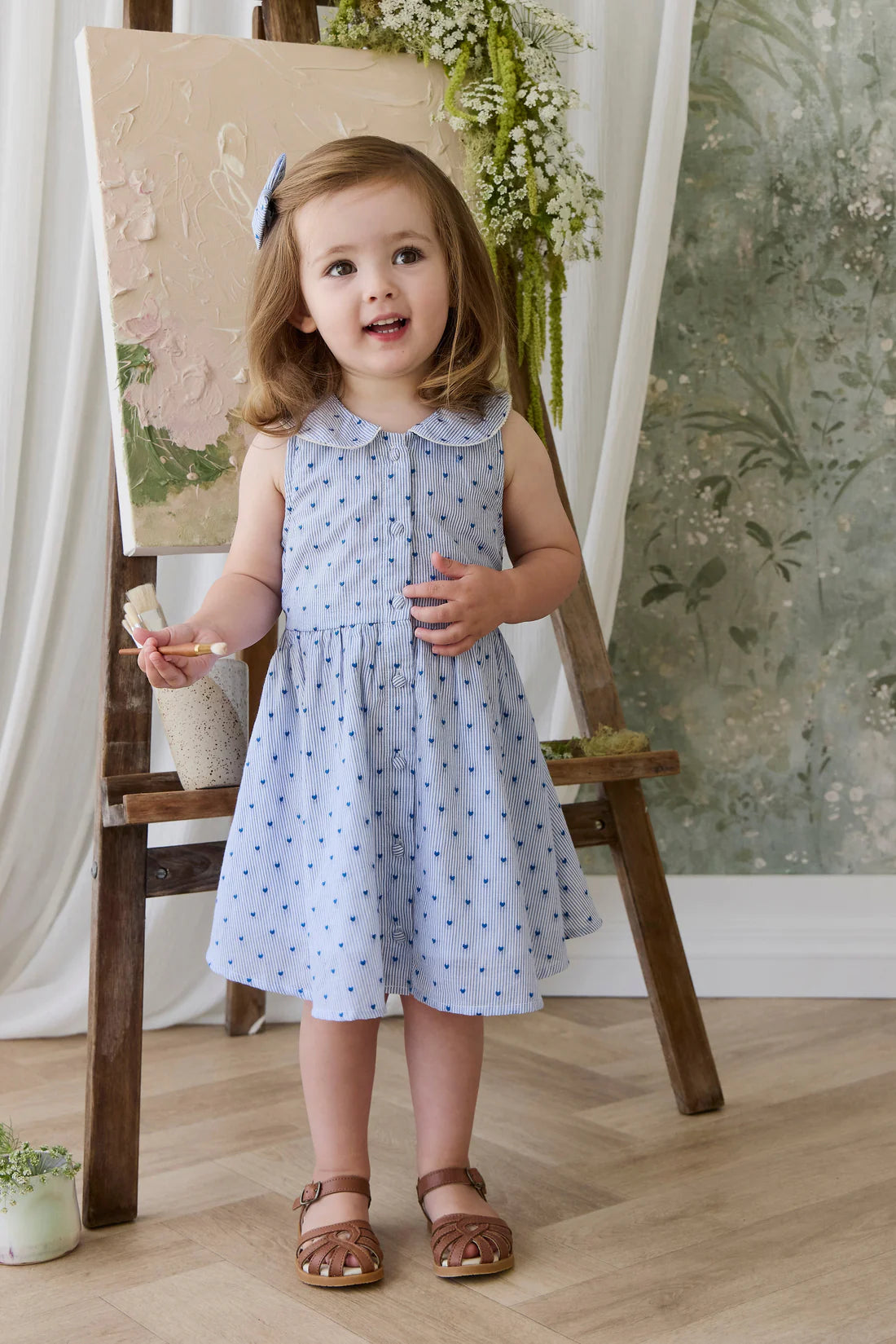 organic cotton wisteria dress