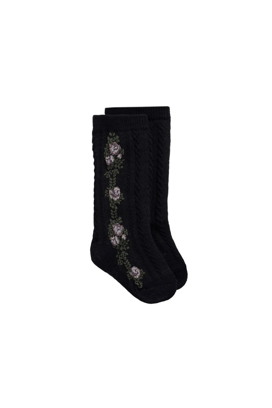 tasha floral sock