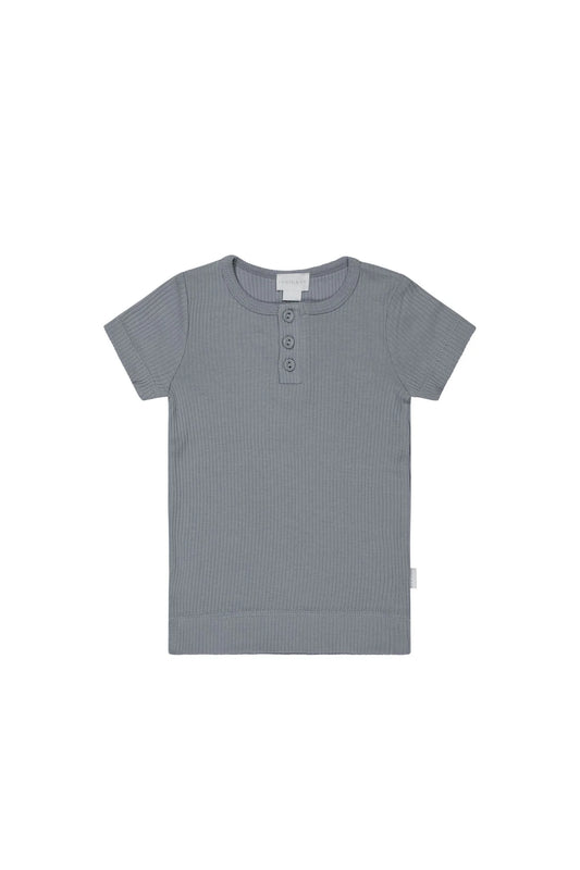 Organic Cotton Modal Henley Tee