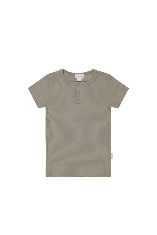 Organic Cotton Modal Henley Tee