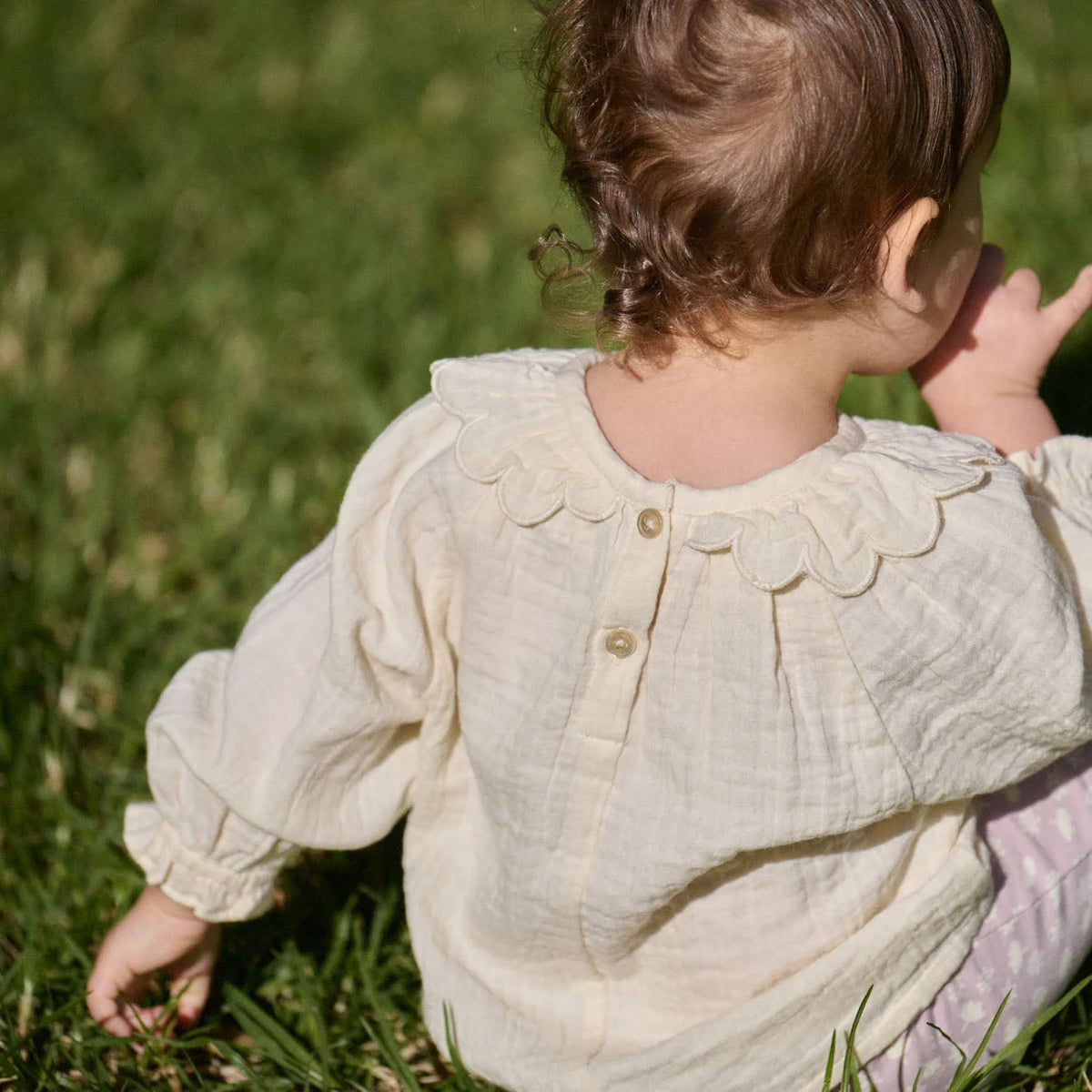 ruffle cameron blouse