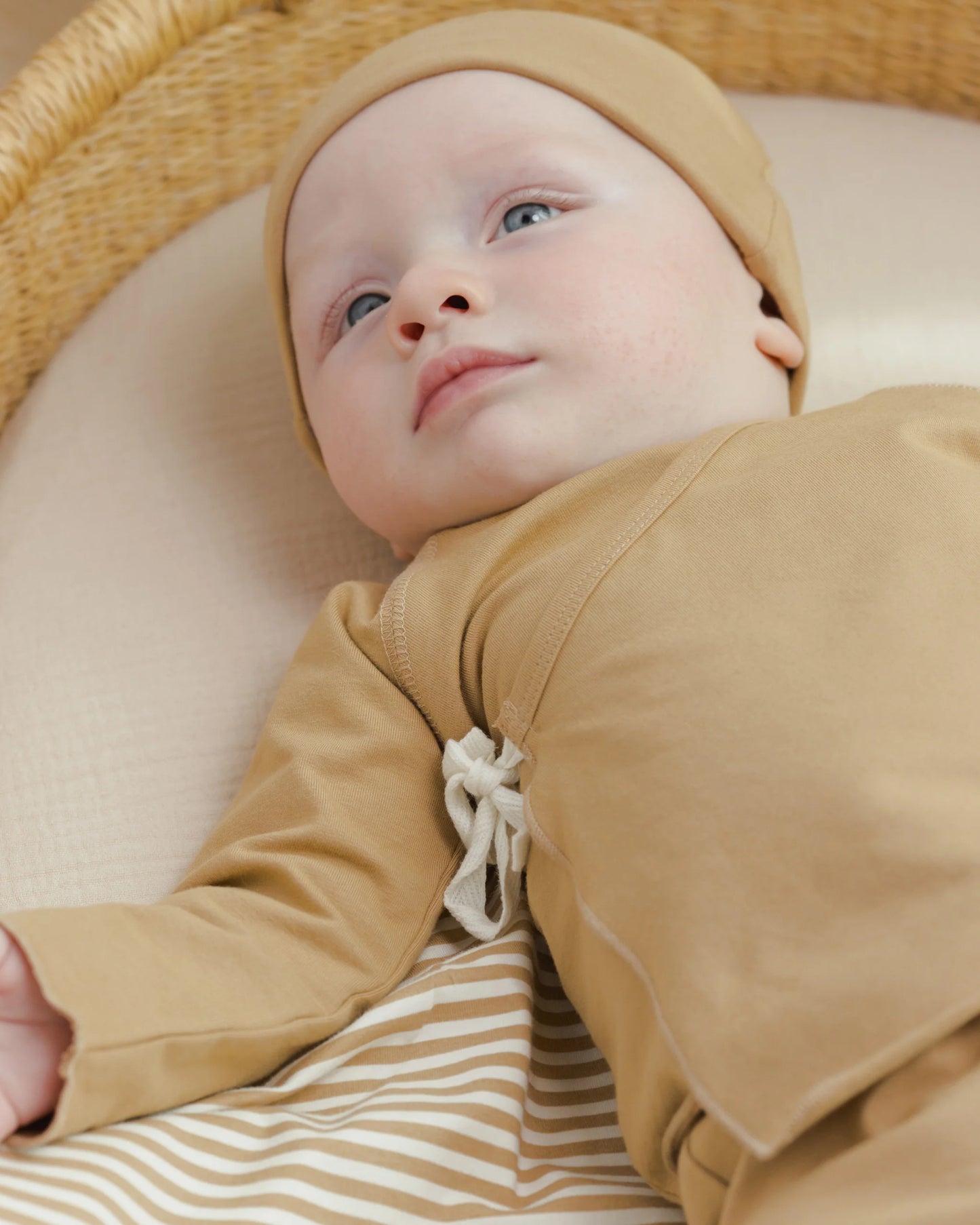 wrap top + footed pant set