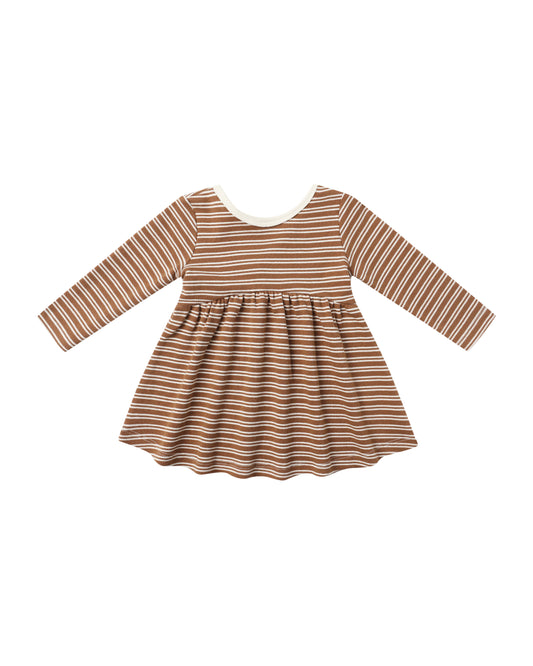ribbed long sleeve dress