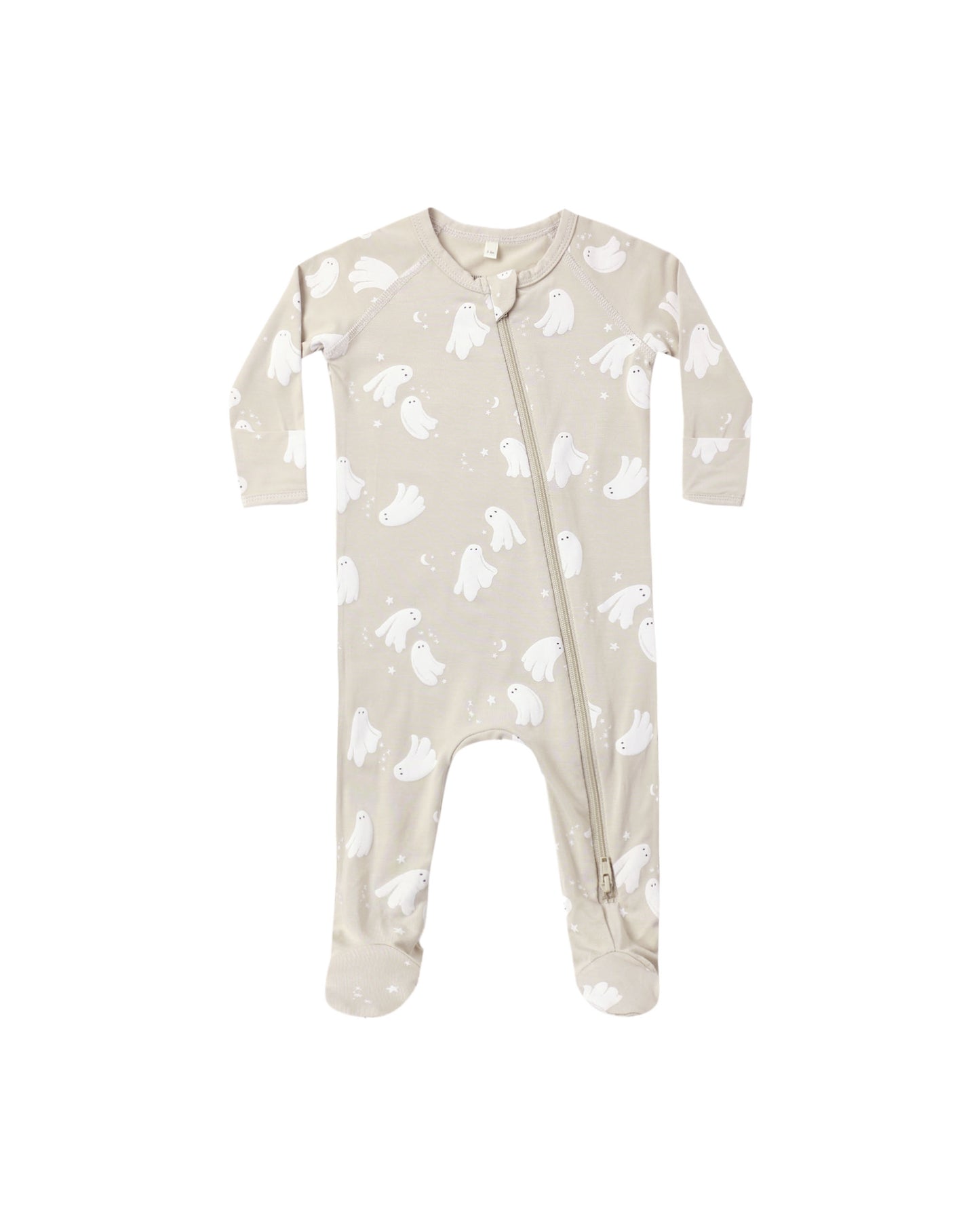 halloween bamboo zip footie