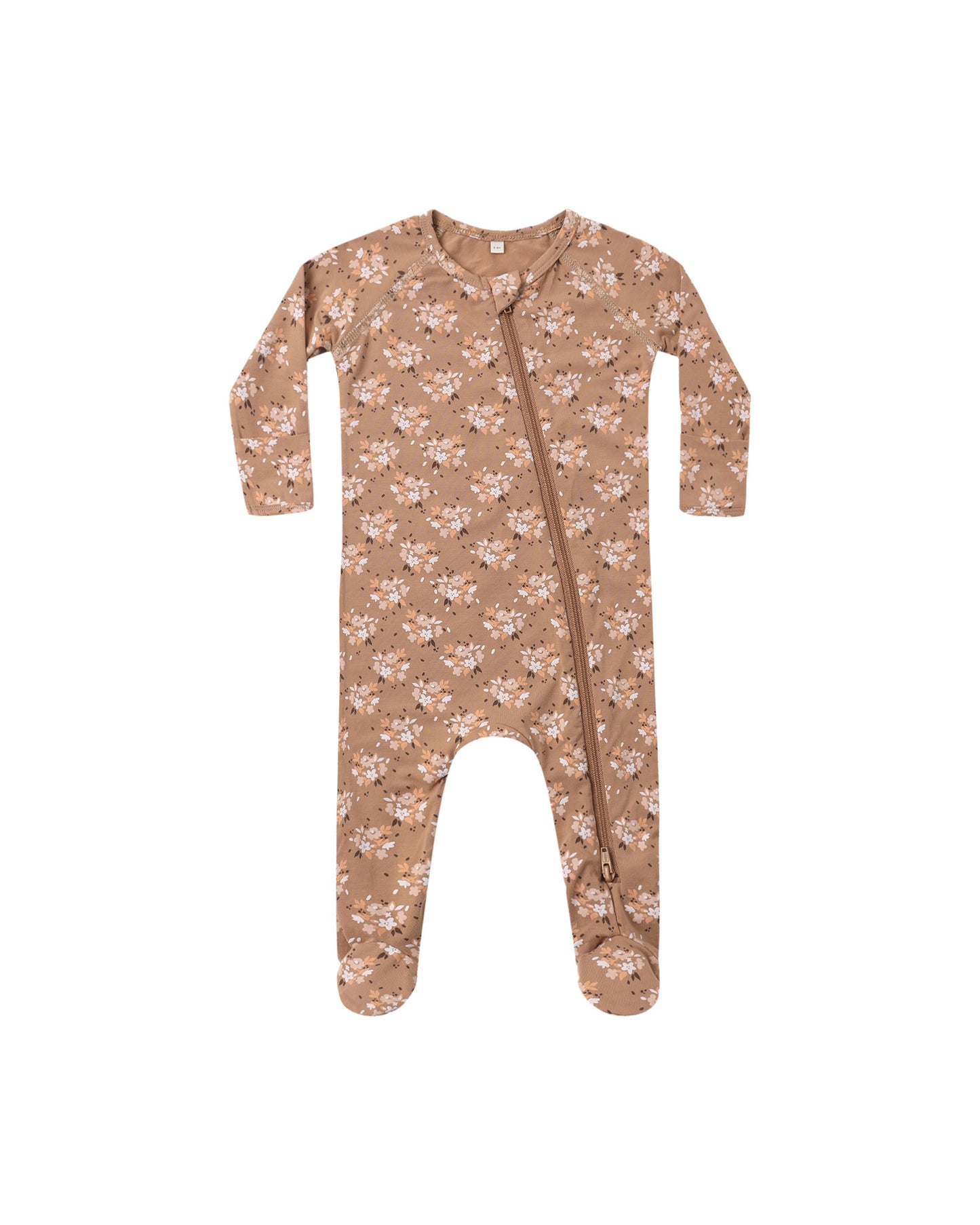 halloween bamboo zip footie
