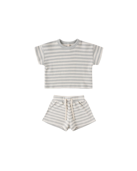 waffle tee + short set
